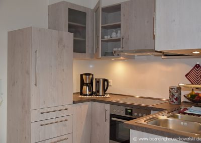 Küche Singlewohnung Boardinghouse Kowalski www.boardinghouse-kowalski.de Foto GrAbo